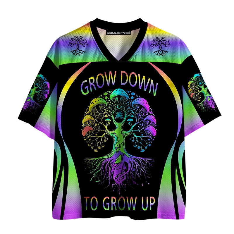 Soulisfree Grow Down Mushroom Tree Mesh Jersey