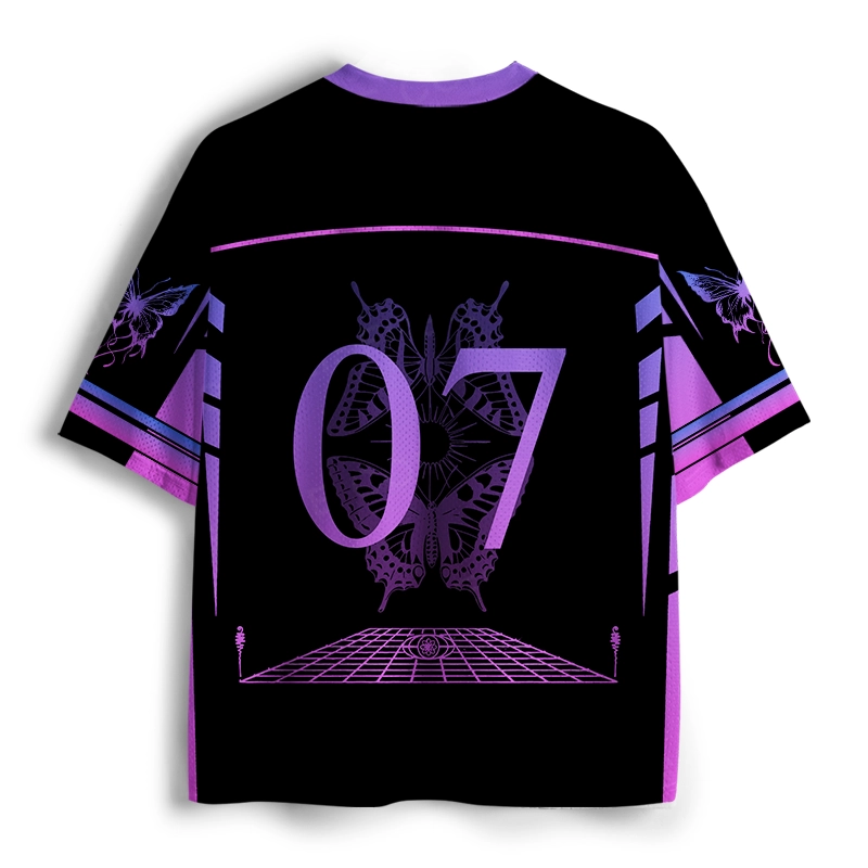 Soulistree Cyber Butterfly Purple Moon Mesh Jersey