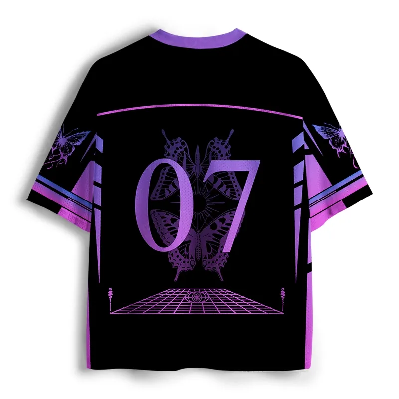 Soulistree Cyber Butterfly Purple Moon Mesh Jersey