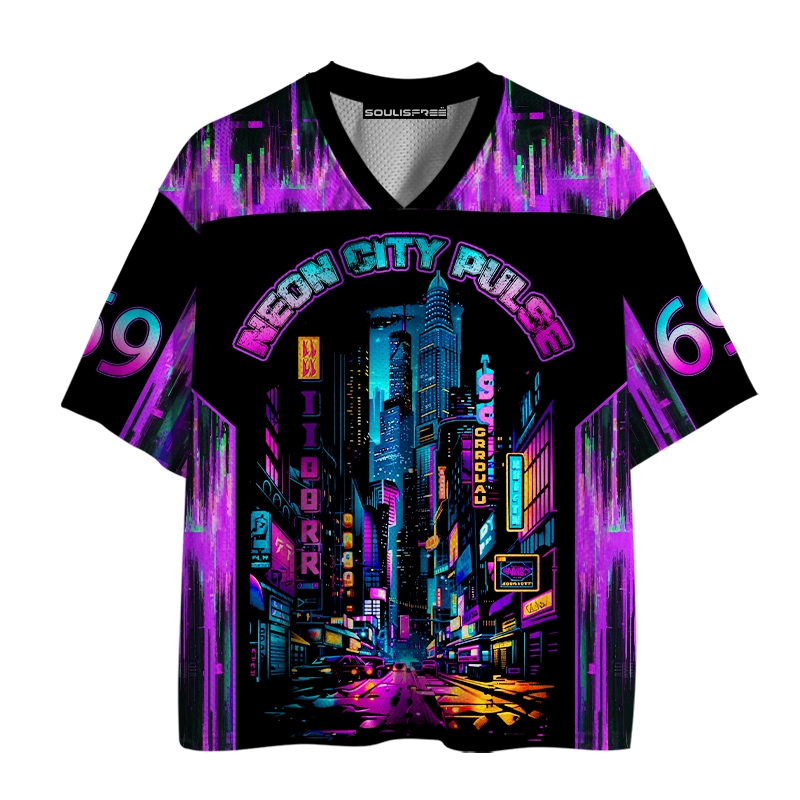 Soulisfree Neon City Pulse Mesh Jersey