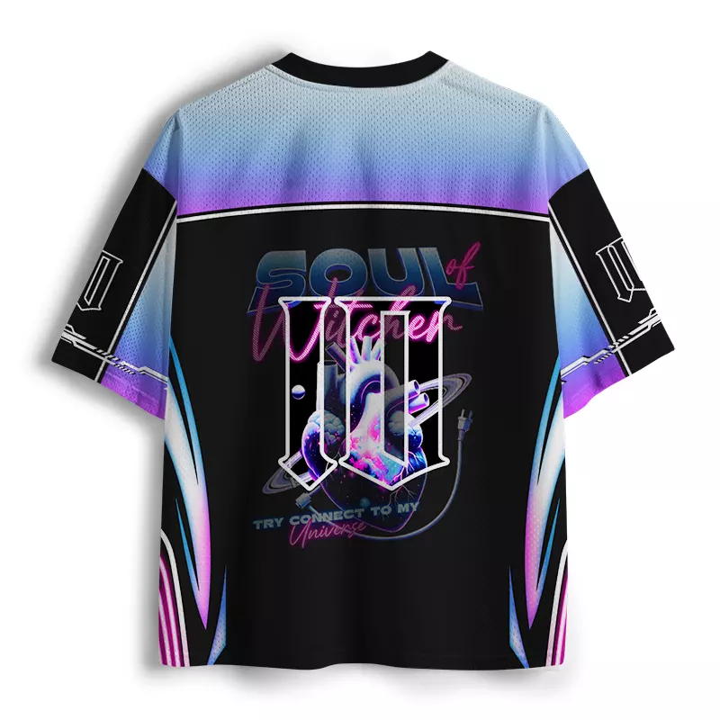 Soulisfree Cosmic Heart & Cable  Mesh Jersey