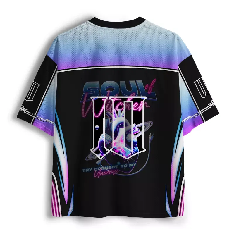 Soulisfree Cosmic Heart & Cable  Mesh Jersey