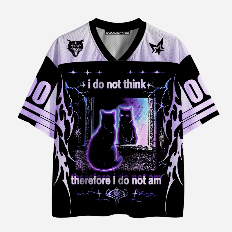 Soulisfree i do not think, therefore i do not am Mesh Jersey