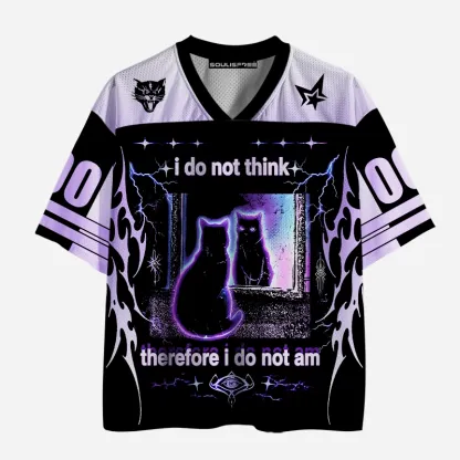 Soulisfree i do not think, therefore i do not am Mesh Jersey