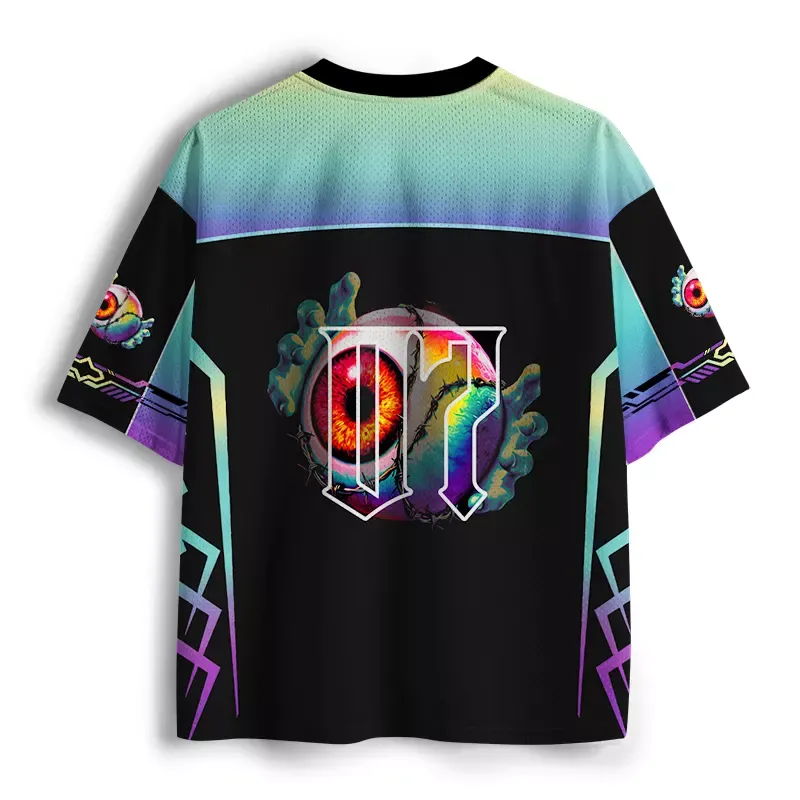 Soulisfree Surreal Eyeball Art Mesh Jersey
