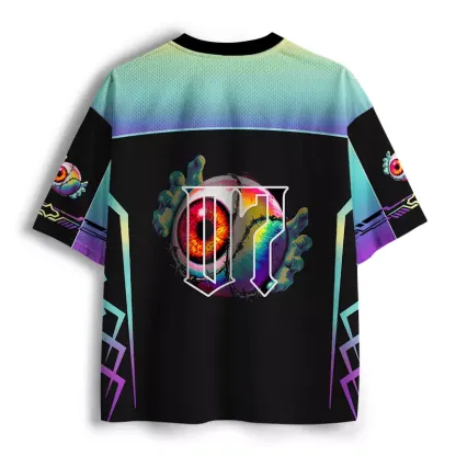 Soulisfree Surreal Eyeball Art Mesh Jersey