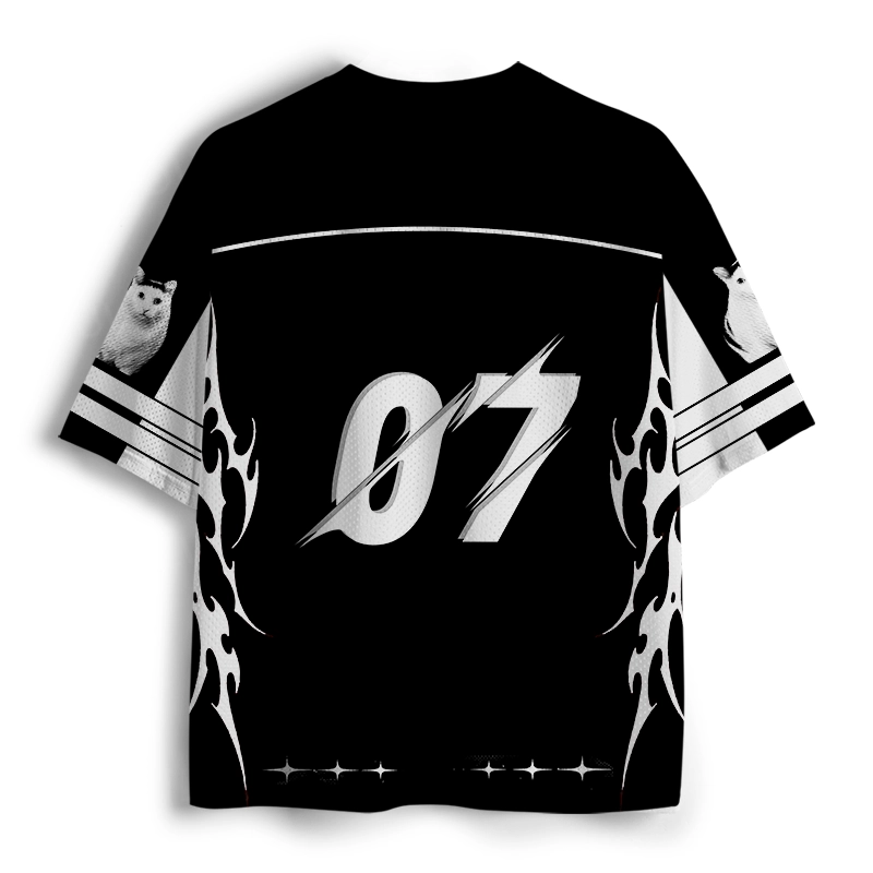 Soulisfree Huh Cat Meme Mesh Jersey