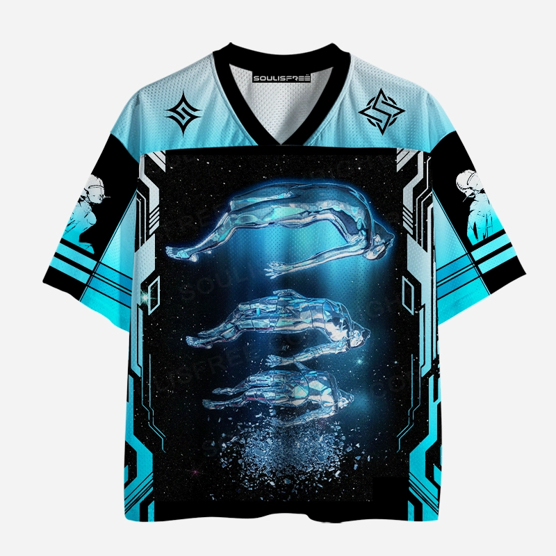 Soulisfree Cosmic Drift Aesthetic Mesh Jersey