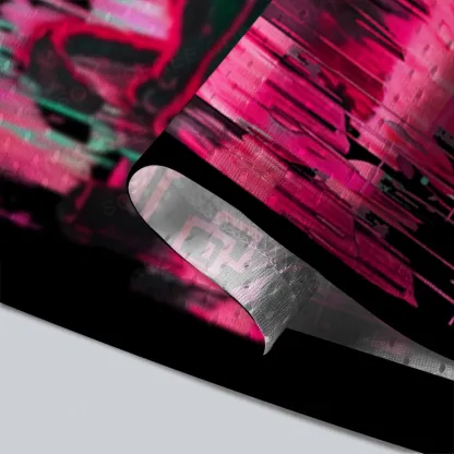 Soulisfree Neon Glitch Cyber Cat Mesh Jersey