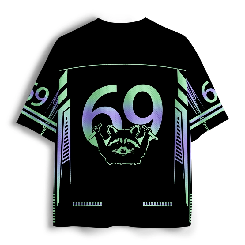Soulisfree Cyber Cowboy Raccoon Mesh Jersey
