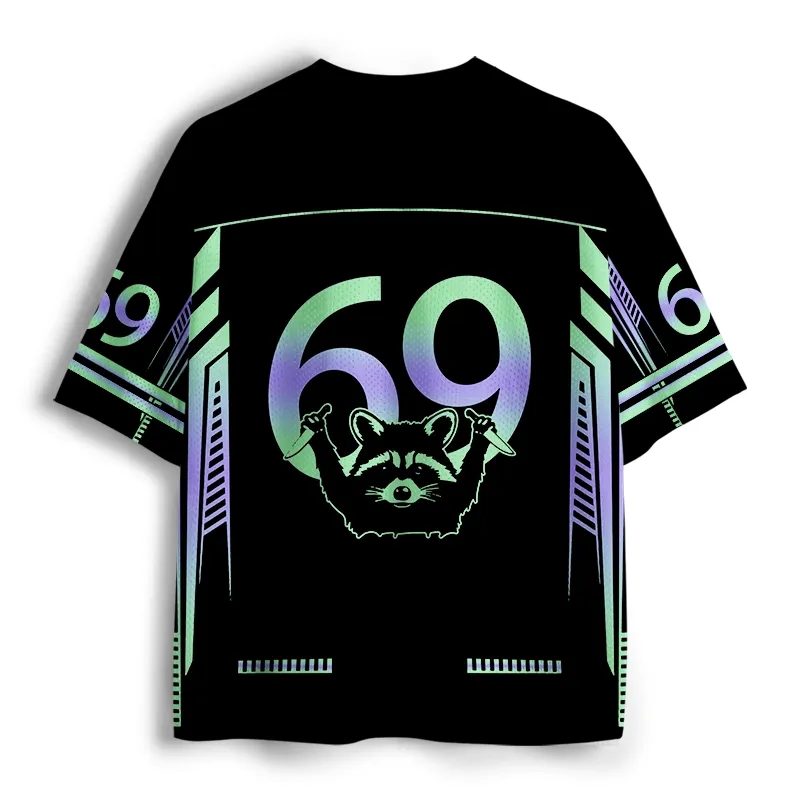 Soulisfree Cyber Cowboy Raccoon Mesh Jersey