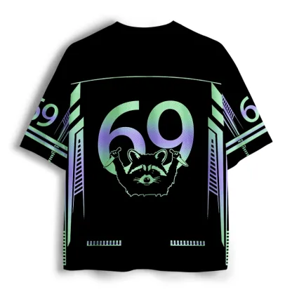 Soulisfree Cyber Cowboy Raccoon Mesh Jersey