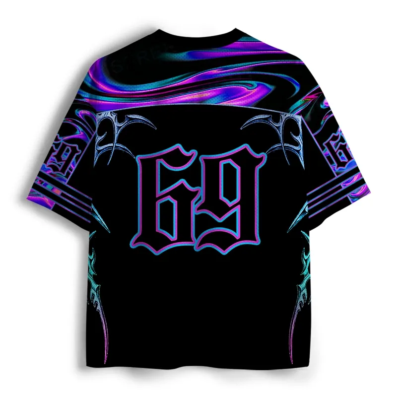 Soulisfree Digital Nightmare Y2K Mesh Jersey