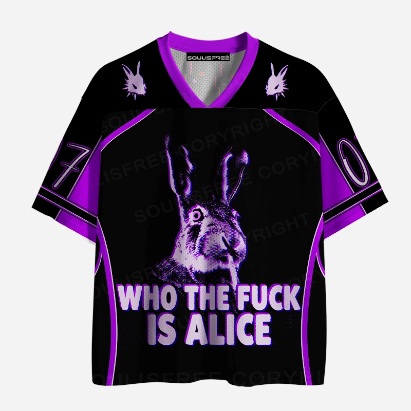 Soulisfree WHO THE FUCK IS ALICE Mesh Jersey