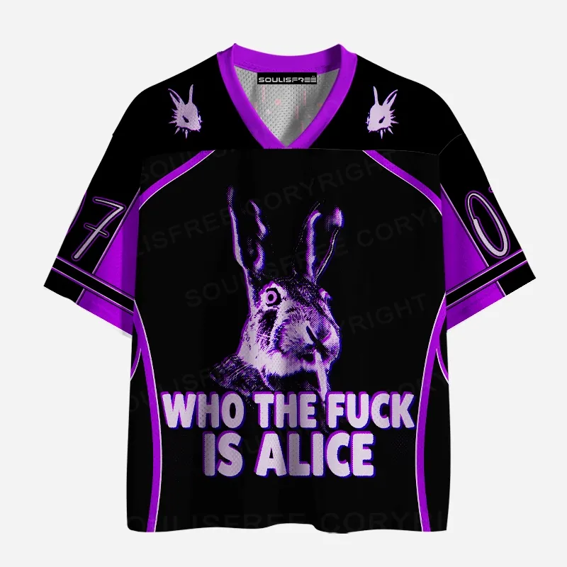 Soulisfree WHO THE FUCK IS ALICE Mesh Jersey