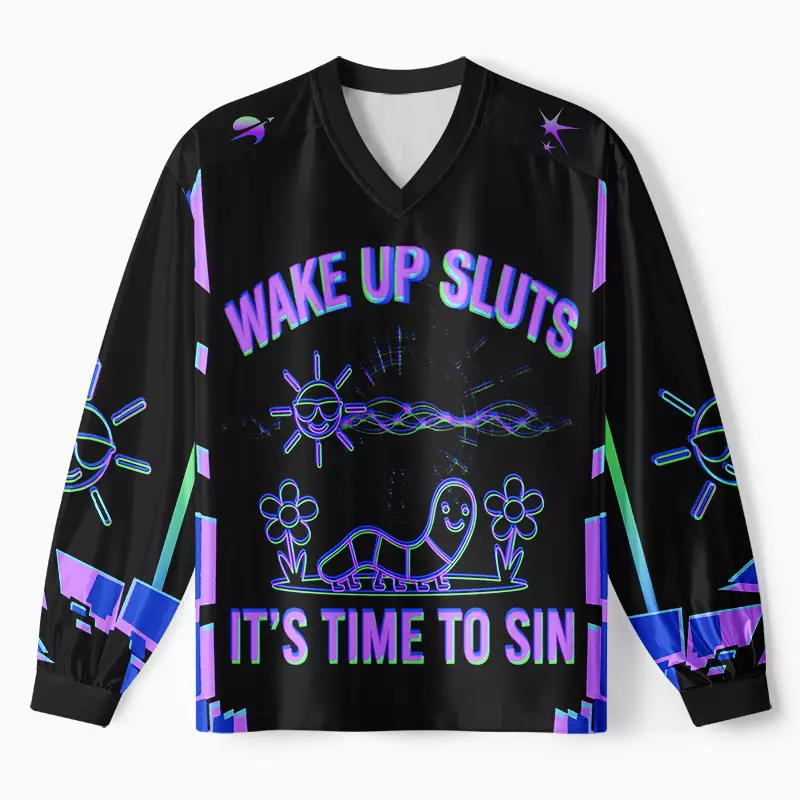 Soulisfree WAKE UP SLUTS IT'S TIME TO SIN Long Sleeve Jersey