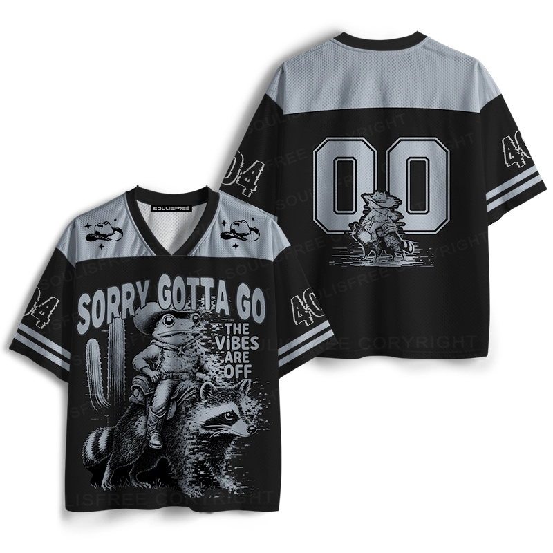 Soulisfree SORRY GOTTA GO Mesh Jersey