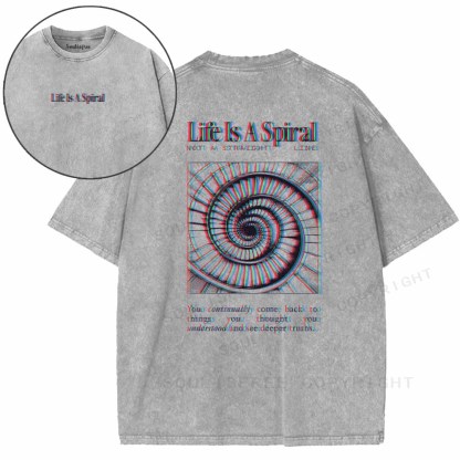 Soulisfree  Life Is A Spiral Washed Tee