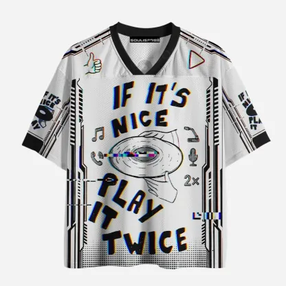Soulisfree IF IT'S NICE PLAY IT TWICE Mesh Jersey