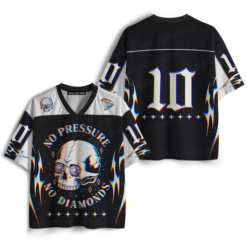 Soulisfree NO PRESSURE NO DIAMONDS Mesh Jersey