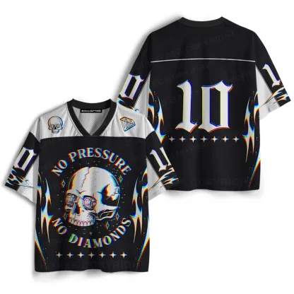Soulisfree NO PRESSURE NO DIAMONDS Mesh Jersey