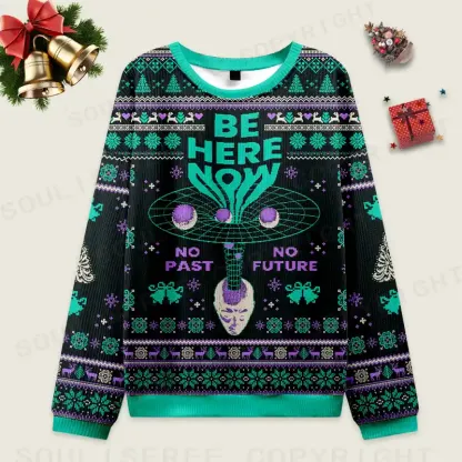 Here Now Ugly Christmas Knit Sweatshirt