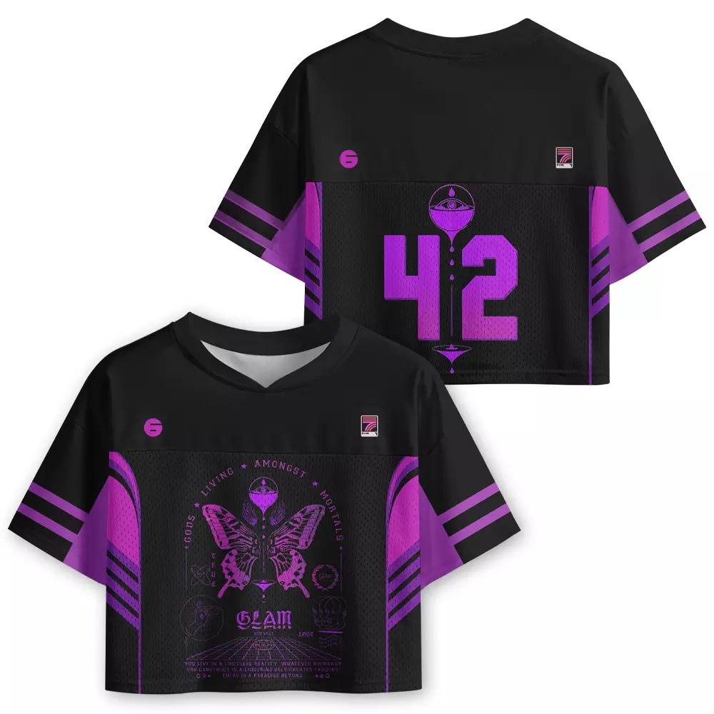 Soulisfree Gods Living Among Us Cropped Jersey