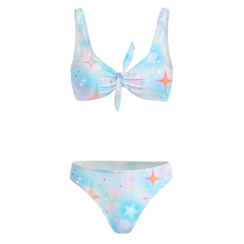 Designed Soulisfree Dream Galaxy Glitch Bow Bikini