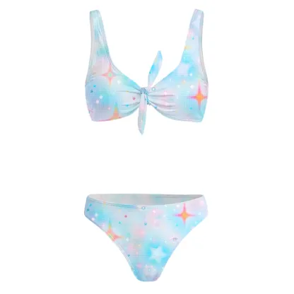 Soulisfree Dream Galaxy Glitch Bow Bikini