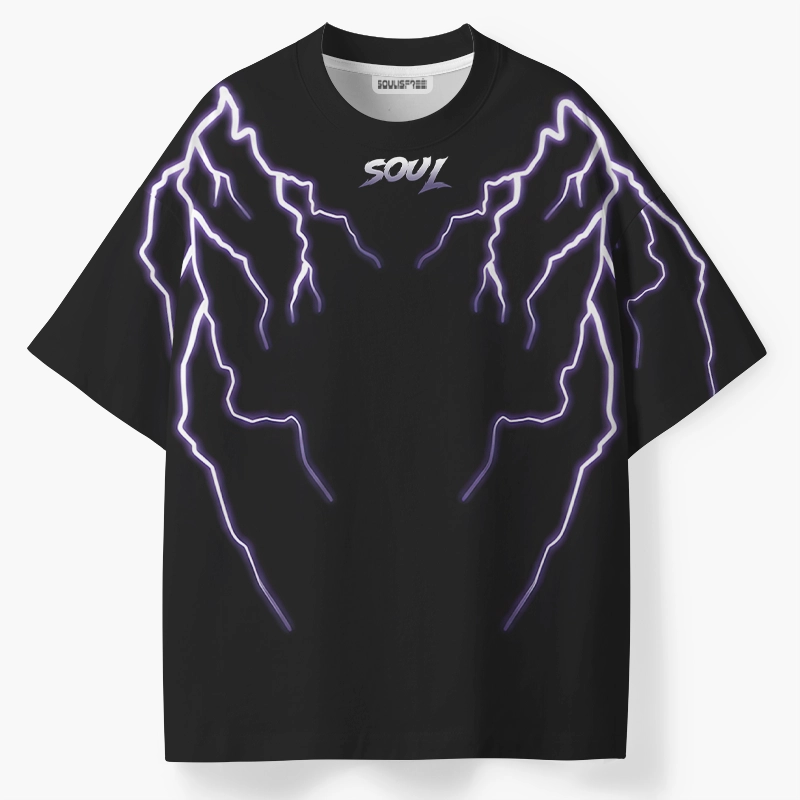 Soulisfree Neon Lightning ECO‑PERF Graphic Tee