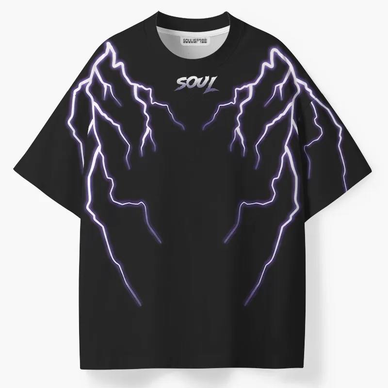 Soulisfree Neon Lightning ECO‑PERF Graphic Tee