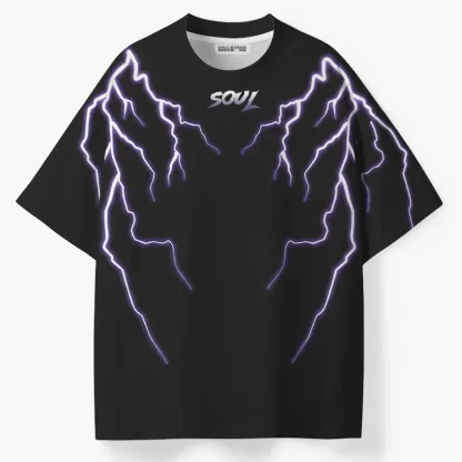 Soulisfree Neon Lightning ECO‑PERF Graphic Tee