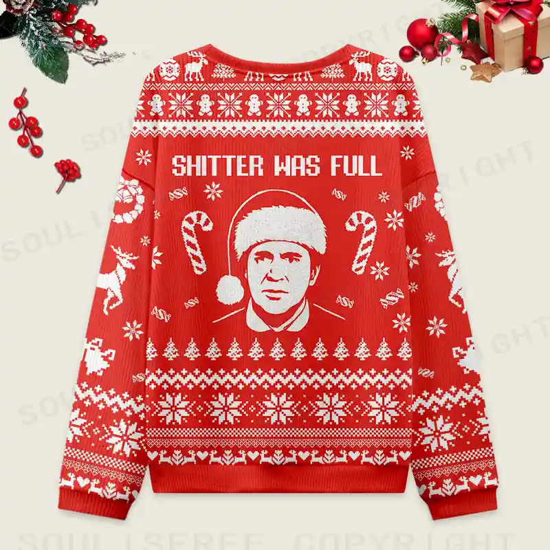 We’re All in Misery Ugly Christmas Knit Sweatshirt