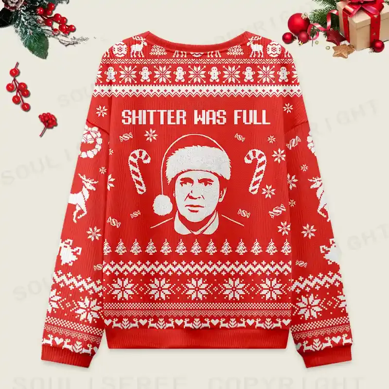 We’re All in Misery Ugly Christmas Knit Sweatshirt