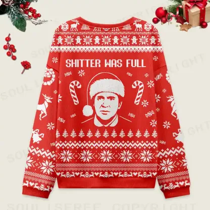 We’re All in Misery Ugly Christmas Knit Sweatshirt