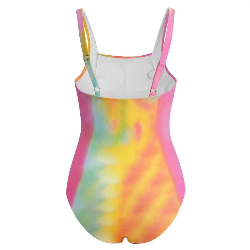 Soulisfree Dreamy Iridescent Tie Dye Galaxy One‑Piece Swimsuit