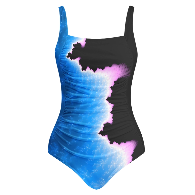 Soulisfree Cosmic Nebula Edge Galaxy One‑Piece Swimsuit