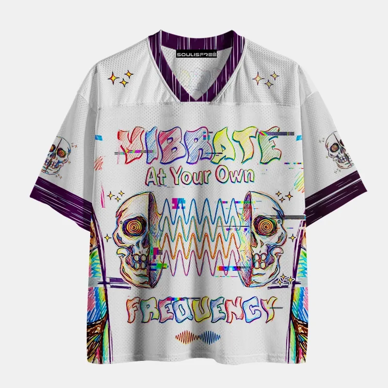 Soulisfree VIBRATE AT YOUR OWN FREQUENCY Mesh Jersey