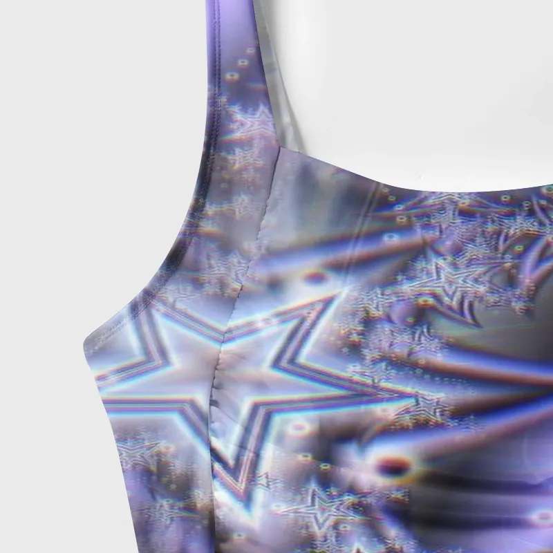 Soulisfree  Cosmic Galaxy Stars Galaxy One‑Piece Swimsuit