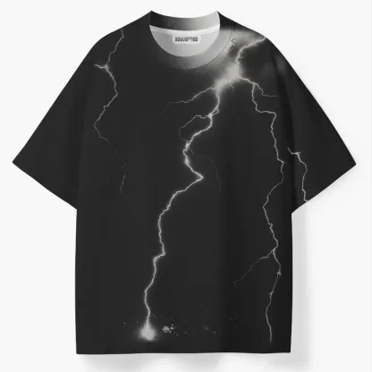 Soulisfree Stormy Lightning Bolt  ECO‑PERF Graphic Tee