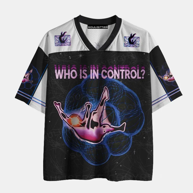 Soulisfree WHO IS IN CONTROL? Mesh Jersey