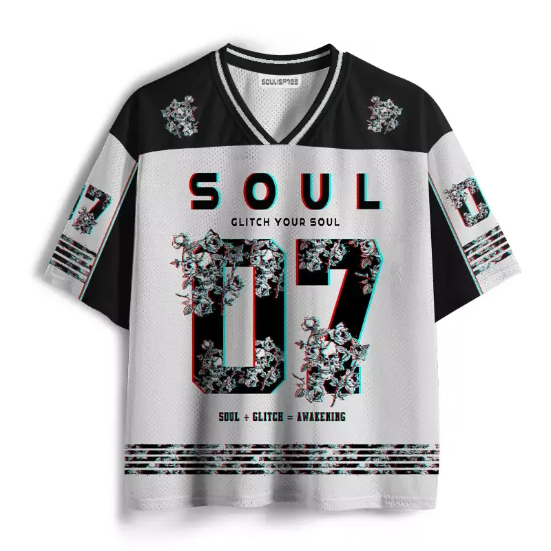 Soulisfree GLITCH YOUR SOUL Mesh Jersey