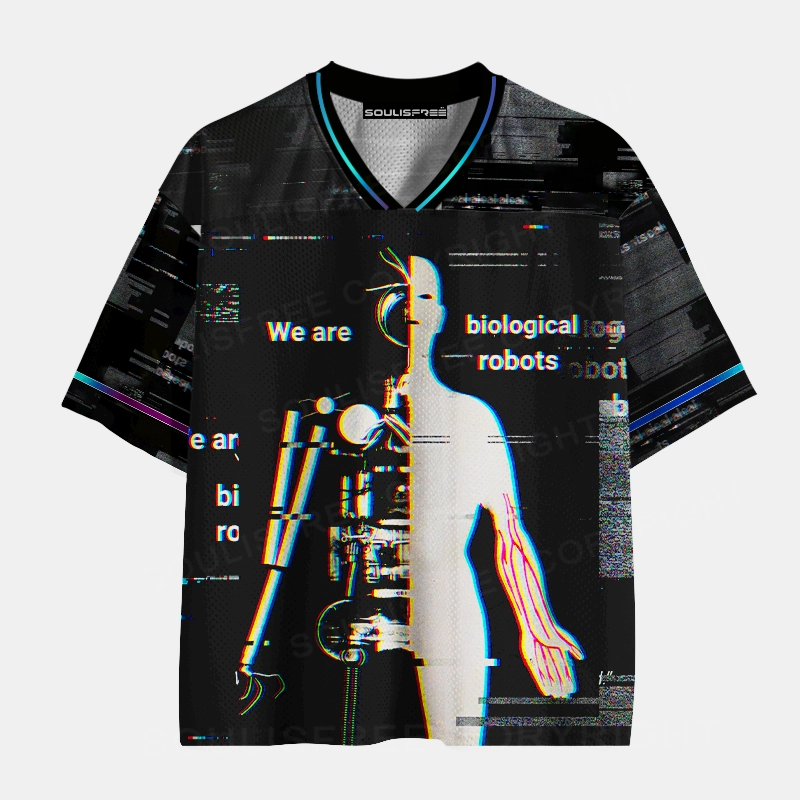 Soulisfree We Are Biological Robots  Mesh Jersey