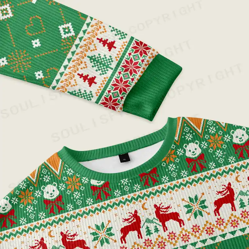 Let It Snow Somewhere Else Ugly Christmas Knit Sweatshirt