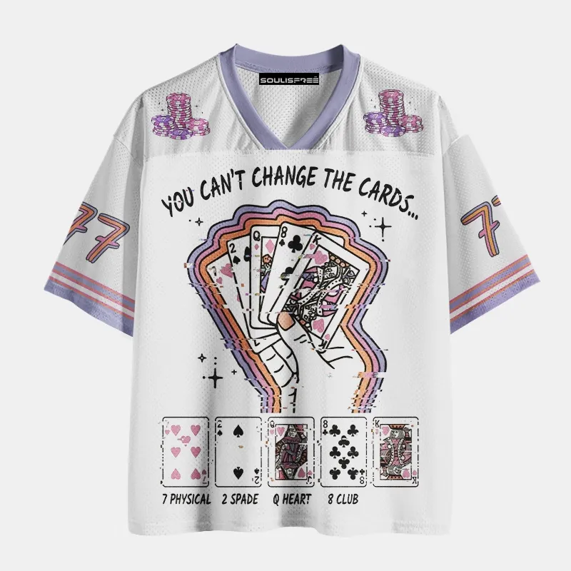 Soulisfree YOU CAN'T CHANGE THE CARDS.. Mesh Jersey