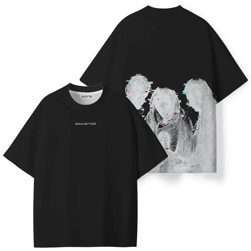 Soulisfree Static Fragmented Trio with Central ECO‑PERF Graphic Tee