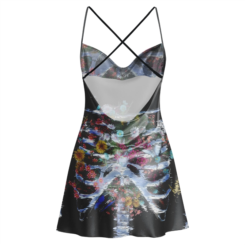 Soulisfree A NEW FORM OF EXISTENCE Cowl Neck Satin Mini Dress