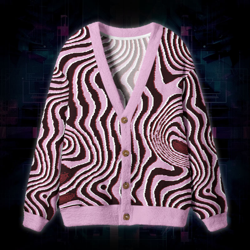 Soulisfree Lost In My Mind Fuzzy Cardigan Sweater