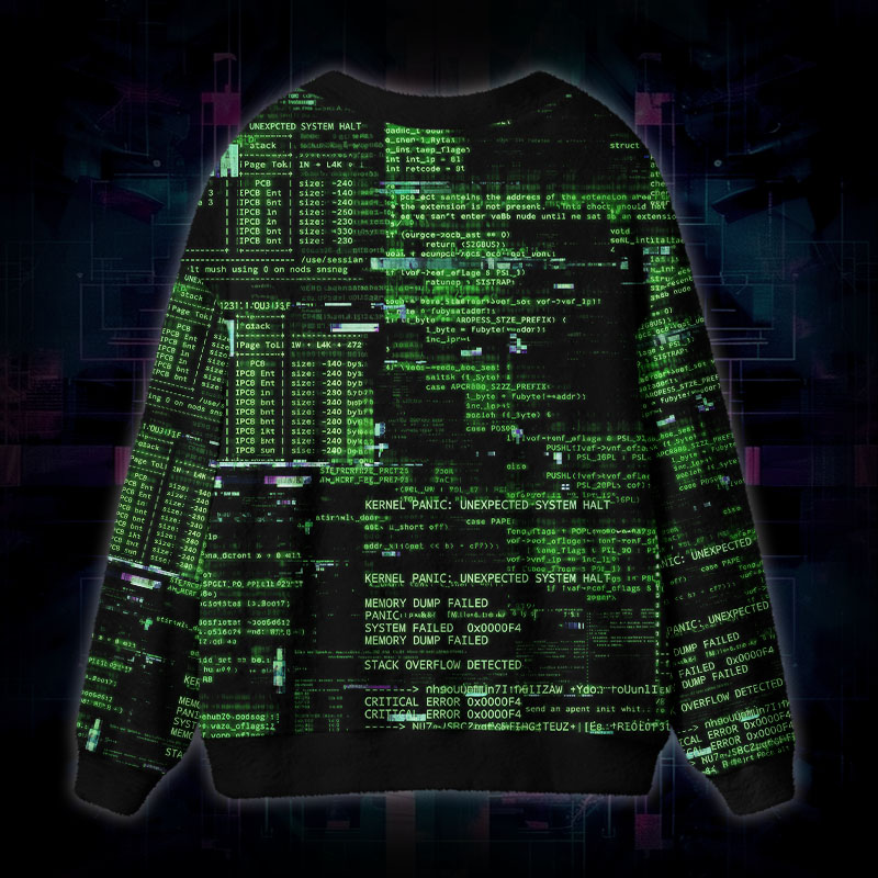 Soulisfree Reality Has Crashed Fuzzy Cardigan Sweater 