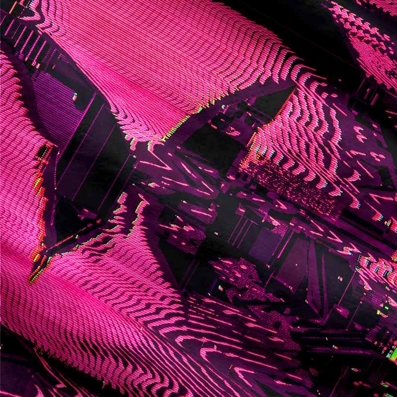 Soulisfree Digital Chaos Theory Fuzzy Cardigan Sweater